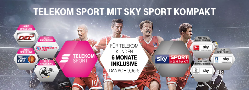 Telekom Sport mit Sky Sport Kompakt Spiele: 08. – 14.01.2018