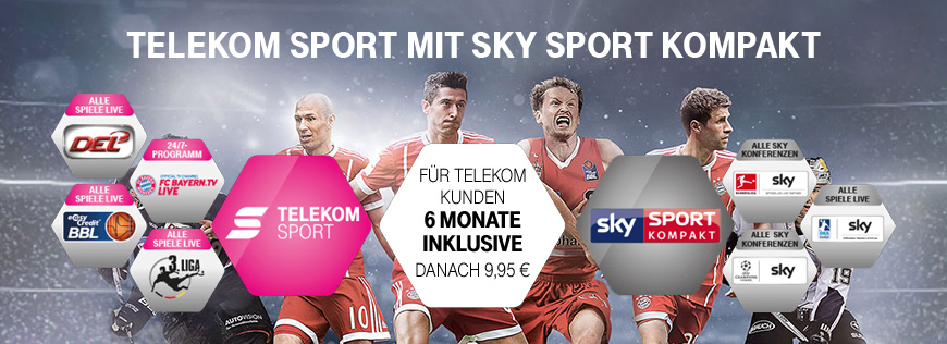 Telekom Sport mit Sky Sport Kompakt Spiele: 15. – 21.01.2018