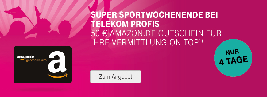 Super Sportwochenende – 50 € Amazon.de-Gutschein sichern
