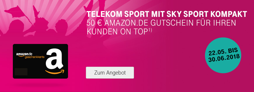 Super Sport-Deal – 50 € Amazon.de-Gutschein für Ihre Kunden oben drauf