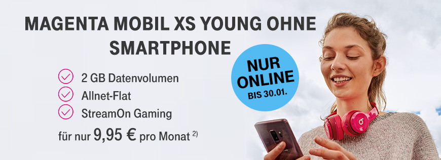 MagentaMobil XS Young fr 9,95 Euro - 10 Euro Ersparnis im Monat