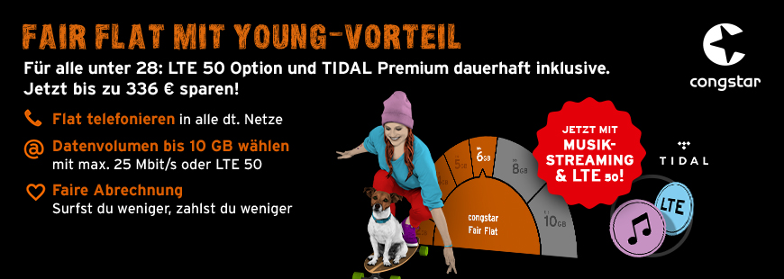 congstar - Exklusives Partner-Angebot - Young Vorteil