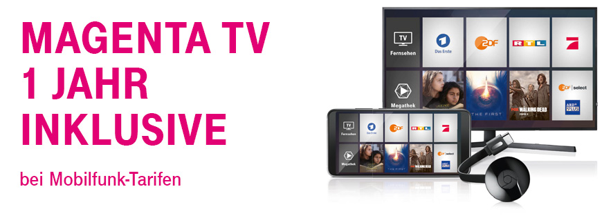 MagentaTV (App) Plus unterwegs 1 Jahr inklusive 
