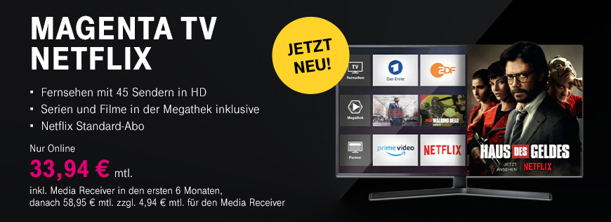 MagentaTV Netflix - Jetzt auch bei Telekom Profis