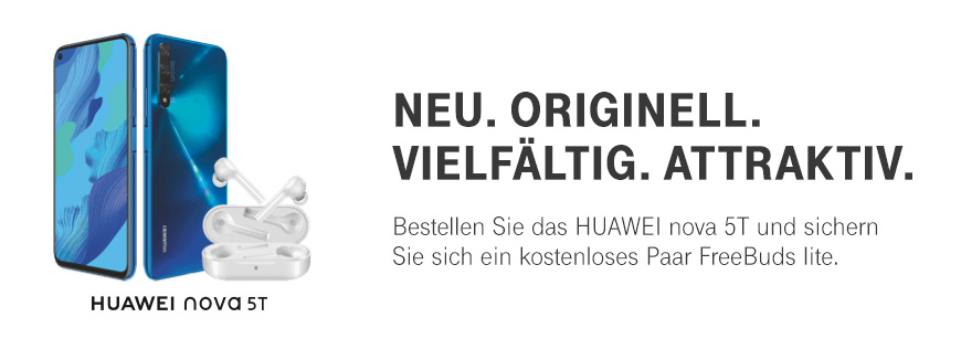 HUAWEI nova 5T vermitteln + FreeBuds lite gratis dazu erhalten