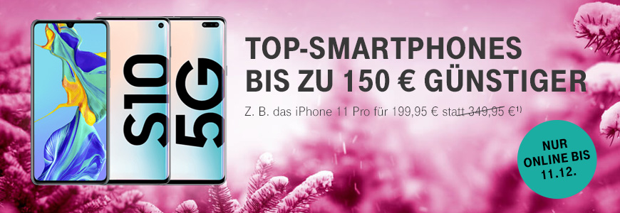 Top-Smartphones bis zu 150  gnstiger - Nur fr kurze Zeit