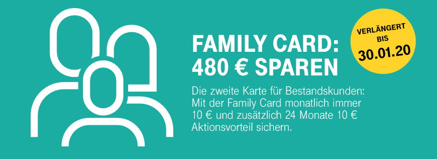 Aktion verlngert - Family Card - 480 Euro Ersparnis sichern