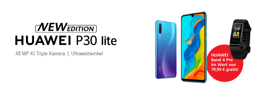 HUAWEI P30 Lite New Edition - HUAWEI Band 4 Pro gratis erhalten