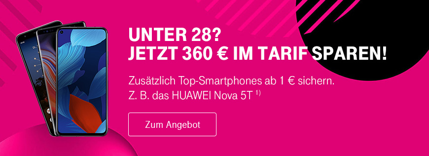 MagentaMobil Young - Top-Smartphones ab 1  sichern