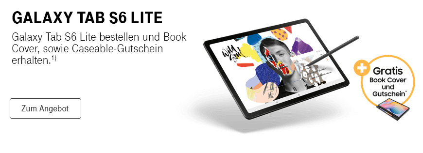 Neu: Samsung Galaxy Tab S6 Lite kaufen und Book Cover sowie Caseable-Gutschein erhalten