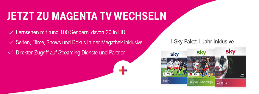 MagentaTV: 1 Jahr Sky und bis zu 240 Euro Gutschriften