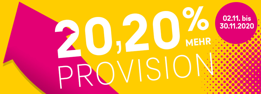 ⭐Nur noch wenige Tage  20,20 % mehr Provision⭐