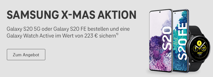 Samsung X-MAS Aktion: Galaxy Watch Active kostenlos erhalten⁾
