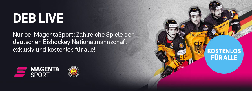 MagentaSport zeigt alle Lnderspiele vor der Eishockey-WM live im Free TV