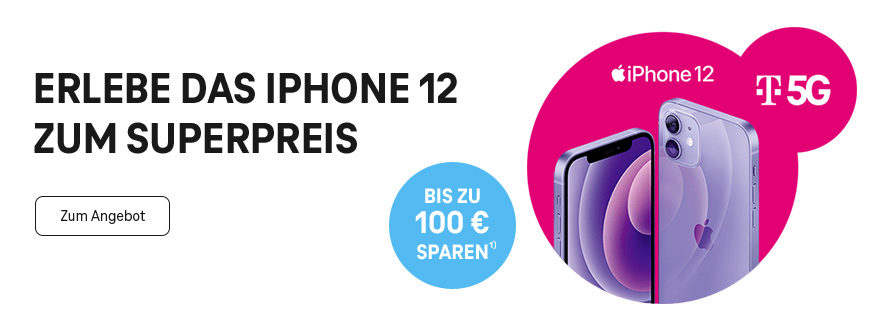 Das Apple iPhone 12 mit 5G zum Superpreis: bis zu 100 € sparen