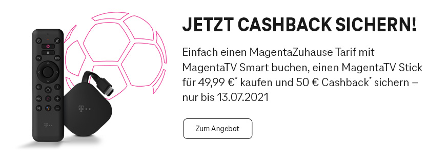 50 € Cashback für MagentaTV Stick