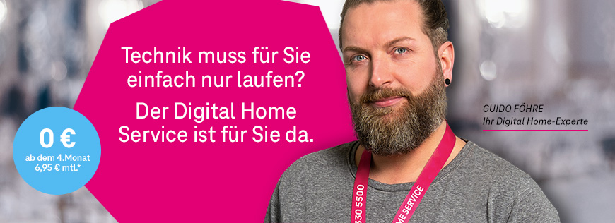 Digital Home Service: Jetzt bei der Telekom buchbar