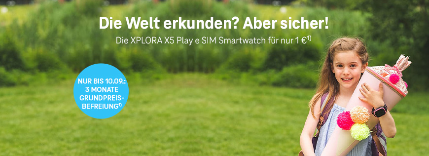 3 Monate ohne Grundpreis: XPLORA Kids Watch im Tarif Smart Connect S