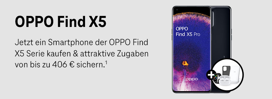 Ein neues OPPO Find X5 bestellen und kostenloses Zubehrset sichern