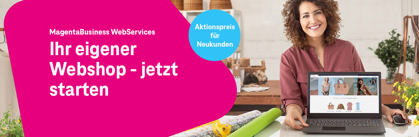 Website, Webshop und Webhosting über Telekom Profis vermitteln
