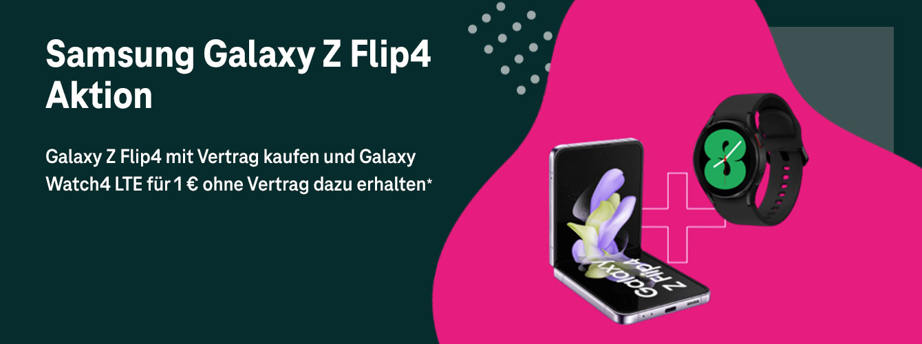 Smarte Kombination - Galaxy Z Flip4  + Galaxy Watch 4