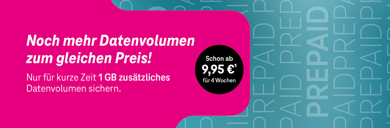 MagentaMobil Prepaid M-L: Jetzt mit mehr Datenvolumen<br />
