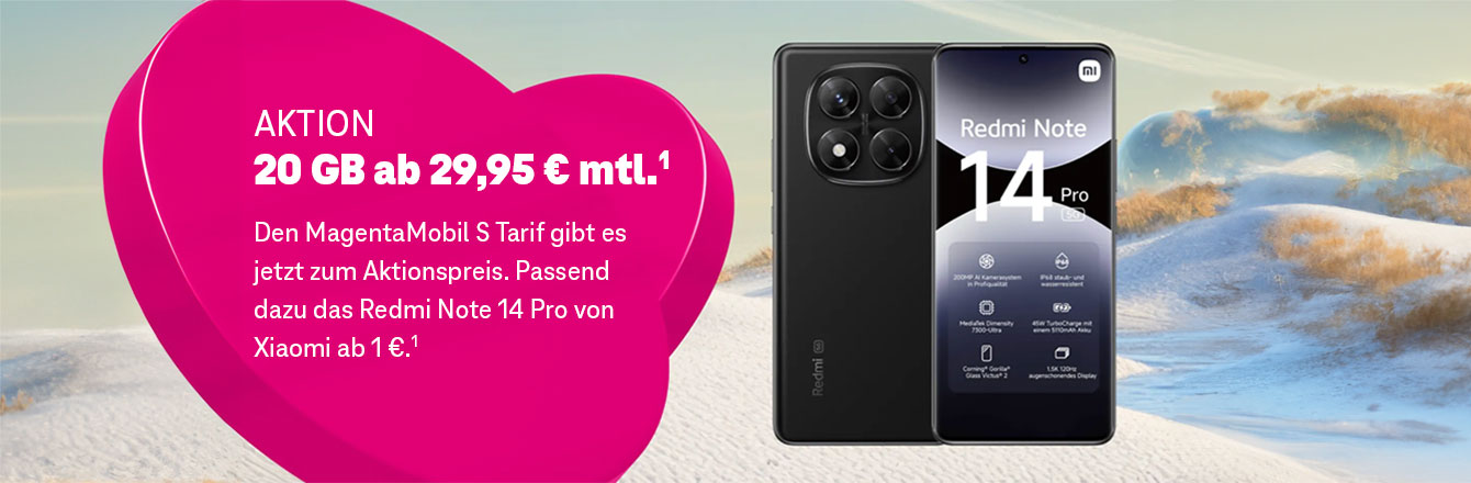 MagentaMobil: 20 GB ab 29,95  mtl.