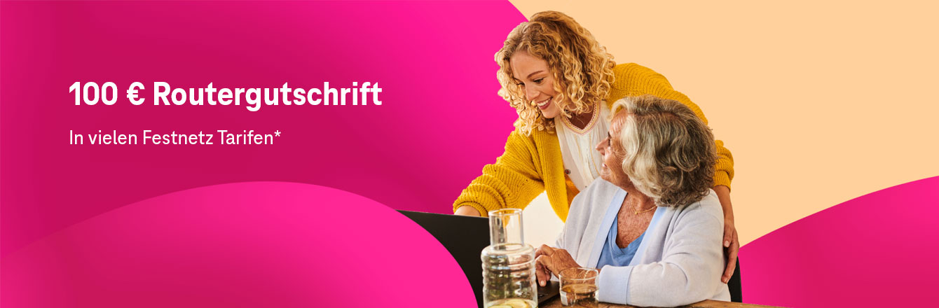 Sie ist wieder da: 100  Routergutschrift