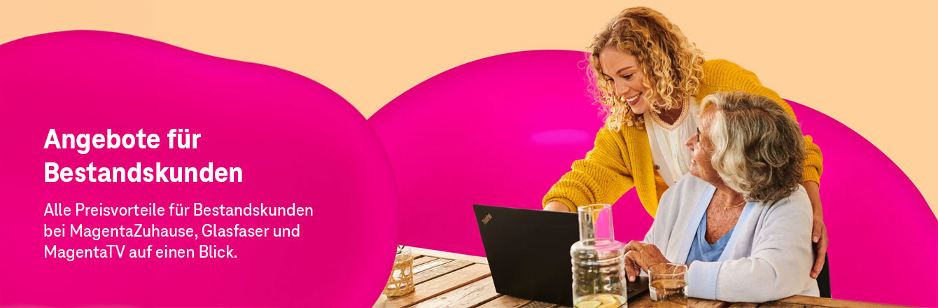 Bestandskundenangebote: Aktionspreise fr Internet und MagentaTV