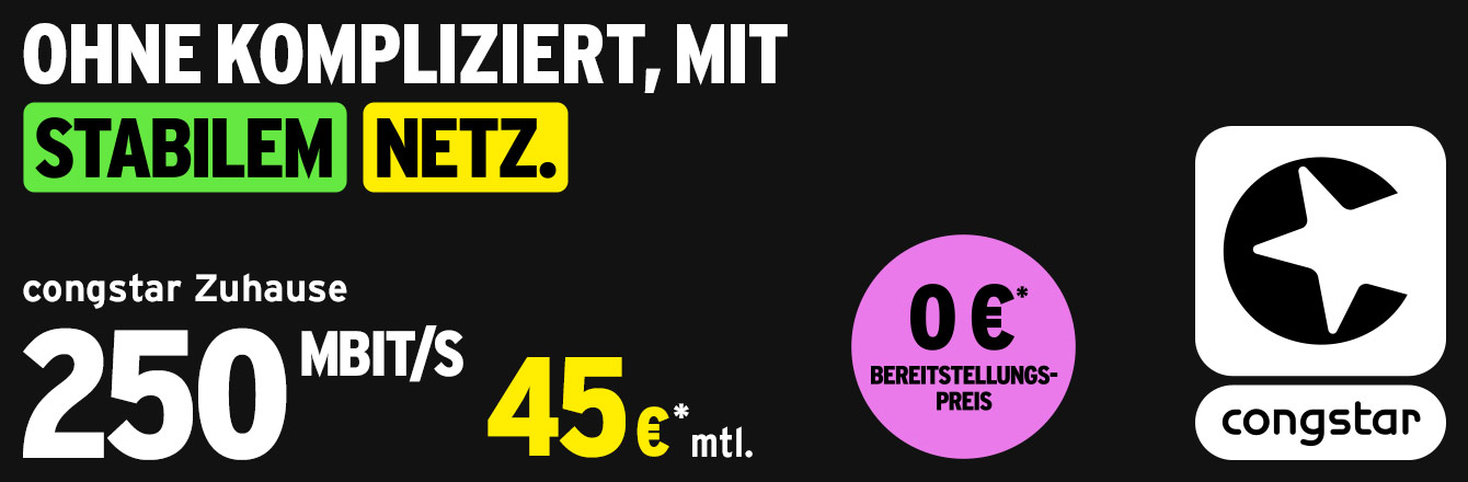 50  sparen bei congstar Zuhause
