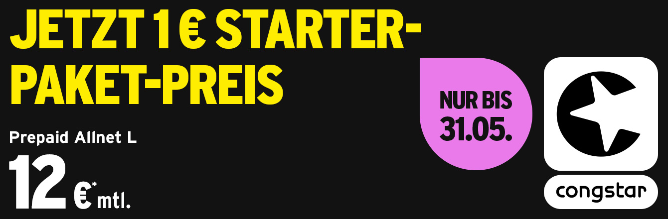 Mehr Daten, gleicher Preis  jetzt Starterpaket fr nur 1  sichern!