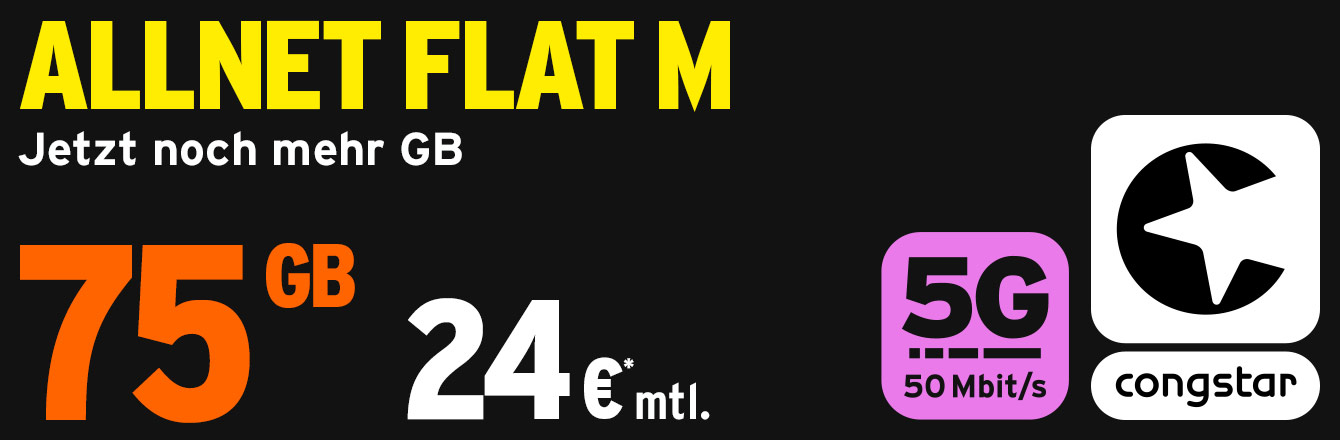 congstar: Mit mehr Datenvolumen in den Sommer starten