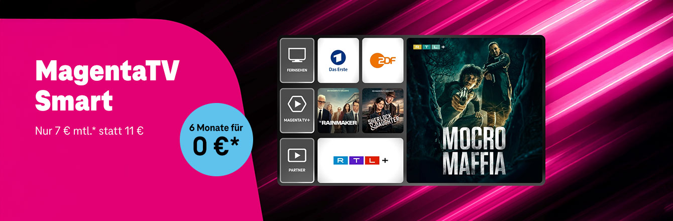 Fr�h dran sein lohnt sich: MagentaTV Smart f�r nur 7 � mtl.
