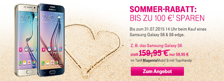 Samsung Sommer Aktion: 100 € sparen + kostenloser Samsung Akkupack und Beach-Case