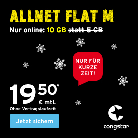 congstar Winter Aktion